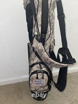 Birdies For The Brave Cart Carry Stand Golf Bag Camo EXTREMELY RARE