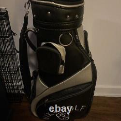 Black Nike Golf Cart Bag 6 Dividers, 7 Pockets