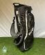 Black Ping Hoofer Golf Cart/carry Stand Bag 5-way Divided With Straps & Rainhood