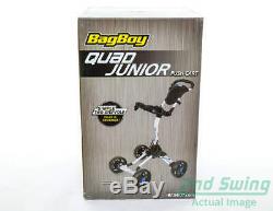 Brand New 10.0 Bag Boy Quad XL Jr. Push and Pull Cart White Works for Adults