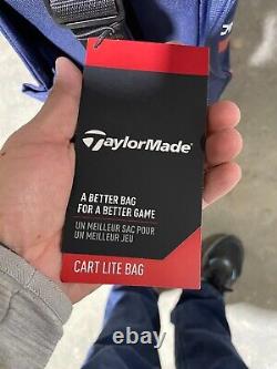 Brand New 2022 Taylormade Cart Lite Cart Golf Bag Red, White & Blue