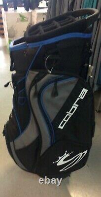 Brand New Cobra Cart Bag 14 Dividers Plus Putter Slot Black Blue Grey