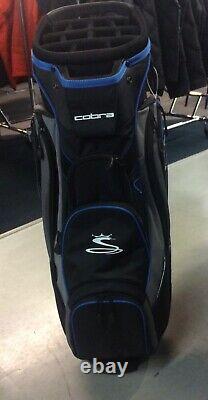 Brand New Cobra Cart Bag 14 Dividers Plus Putter Slot Black Blue Grey