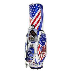 Brand New Guiote TEAM USA Golf staff bag caddie cart bag comes with Rainhood