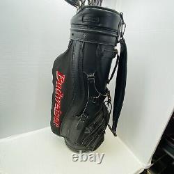 Budweiser Vintage 6-Way Divider Golf Cart Bag Black Made in USA by Burton Gift