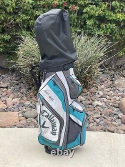 CALLAWAY Chev Org Cart Bag Golf Bag 14 Way Divider Lightweight Rain Hood