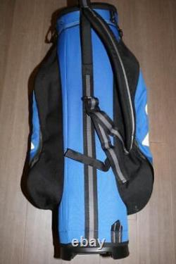 CALLAWAY GOLF 14 WAY CART GOLF BAG BRIGHT BLUE LIME BLACK With RAIN COVER NICE