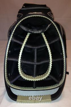 CALLAWAY Golf Cart Bag Black /Gray 14 + 1 Umbrella Slot Dividers w Cooler Pocket