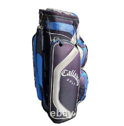 CALLAWAY Golf ORG 14 Blue 14 Way Divider Cart Bag with Cooler Pocket