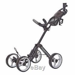 Caddytek V8 SuperLite 4-Wheel Push Pull Cart Dark Gray Bag Carrier- Fast Ship