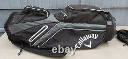 Callaway 14-Way Cart Golf Bag Black/Gray/White with Cover Never Used On Course