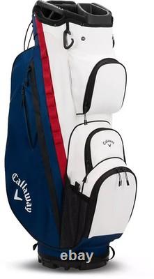 Callaway 2024 X-Series Cart Bag Navy/Red/White (Authentic Free Shipping US)