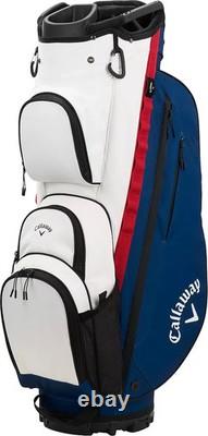 Callaway 2024 X-Series Cart Bag Navy/Red/White (Authentic Free Shipping US)