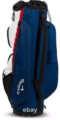 Callaway 2024 X-Series Cart Bag Navy/Red/White (Authentic Free Shipping US)