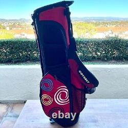 Callaway 4-way Odyssey Cart Carry Golf Stand Bag Red Straps & Rainhood MSRP $270