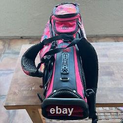 Callaway 4-way Odyssey Cart Carry Golf Stand Bag Red Straps & Rainhood MSRP $270