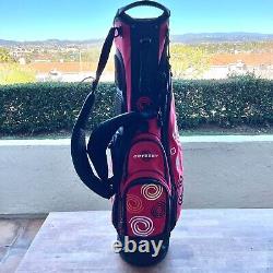 Callaway 4-way Odyssey Cart Carry Golf Stand Bag Red Straps & Rainhood MSRP $270