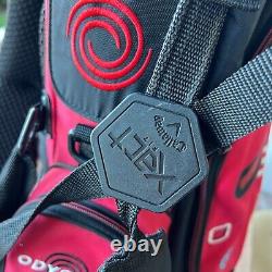 Callaway 4-way Odyssey Cart Carry Golf Stand Bag Red Straps & Rainhood MSRP $270