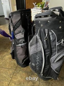 Callaway And Maxfli Cart Bags, Gr 88 Condition Compartments For All Your Stuff
