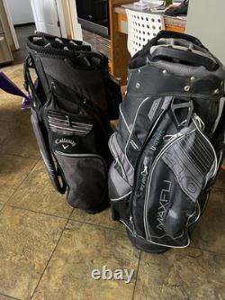 Callaway And Maxfli Cart Bags, Gr 88 Condition Compartments For All Your Stuff