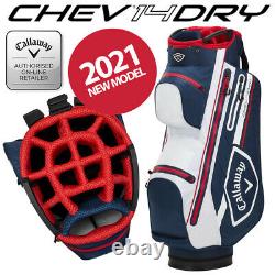 Callaway CHEV 14 DRY Golf Cart Bag Navy/White/Red NEW! 2021