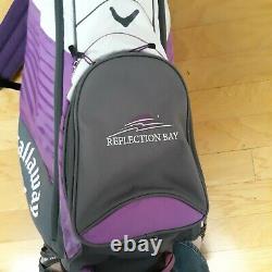 Callaway CHEV 14 Way Golf Cart Carry Bag Purple With Reflection Bay
