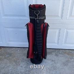 Callaway Cart Golf Bag 14 Way Divider Slot Red Black Single Strap EUC