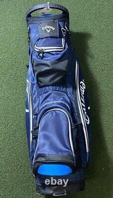 Callaway Cart Golf Bag Blue White 14-Way Divide Single Strap