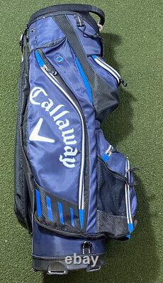 Callaway Cart Golf Bag Blue White 14-Way Divide Single Strap