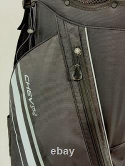 Callaway Chev 14 Cart Golf Bag Black/Gray 14-Way Divider Excellent Condition