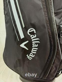 Callaway Chev 14 Cart Golf Bag Black/Gray 14-Way Divider Excellent Condition