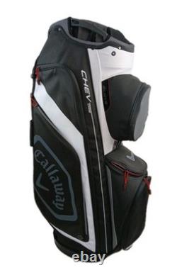 Callaway Chev Org 14 Cart Bag 14 Way Dividers Golf Bag Gray /Black/ White READ