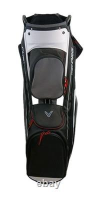 Callaway Chev Org 14 Cart Bag 14 Way Dividers Golf Bag Gray /Black/ White READ