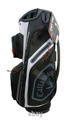Callaway Chev Org 14 Cart Bag 14 Way Dividers Golf Bag Gray /Black/ White READ