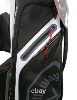 Callaway Chev Org 14 Cart Bag 14 Way Dividers Golf Bag Gray /Black/ White READ