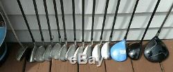 Callaway, Cobra, Tour Edge, TaylorMade. Women's Full 14 Golf Club Set & Cart Bag