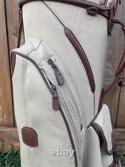 Callaway Cream Colored Leather 7 Way Staff/Cart Bag? Designer Callaway Bag