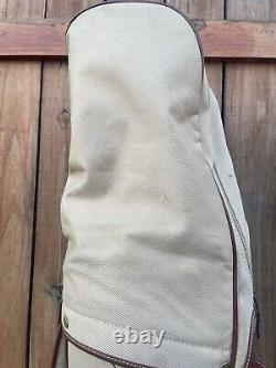 Callaway Cream Colored Leather 7 Way Staff/Cart Bag? Designer Callaway Bag