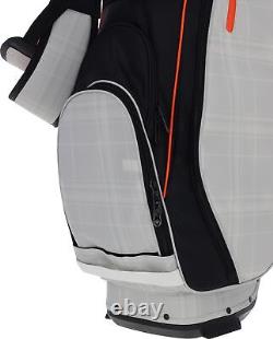 Callaway Fairway 14 2024 No Logo Black Cream Plaid Orange Stand Golf Bag