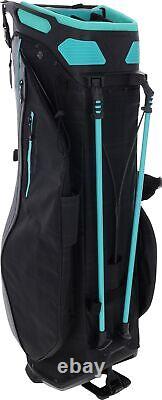 Callaway Fairway 14 2024 No Logo Charcoal Black Plaid Teal Stand Golf Bag