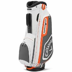 Callaway Golf 2020 Chev 14 Cart Bag-White-Charcoal-Orange 5120006