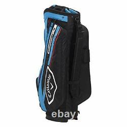 Callaway Golf 2021 Chev 14 Cart Bag BLACK/CYAN/FIRE RED