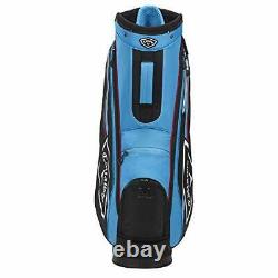 Callaway Golf 2021 Chev 14 Cart Bag BLACK/CYAN/FIRE RED