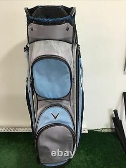 Callaway Golf Atlas Lightweight Cart Bag With 14-Way Dividers & Rain Hood