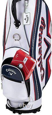 Callaway Golf Men's Cart Caddy Bag SPORT 9 x 47 In 2.9kg White Navy Red 5121057