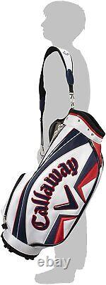 Callaway Golf Men's Cart Caddy Bag SPORT 9 x 47 In 2.9kg White Navy Red 5121057