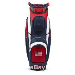 Callaway Golf Org 14 Cart Bag Red-Navy-Flag New 2020
