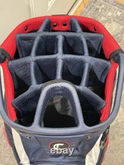 Callaway Golf Org 14 Red/White/Navy Blue Cart Golf Bag UNUSED MINT