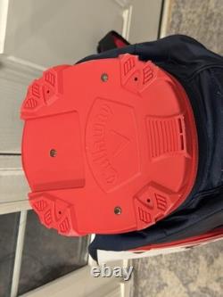 Callaway Golf Org 14 Red/White/Navy Blue Cart Golf Bag UNUSED MINT