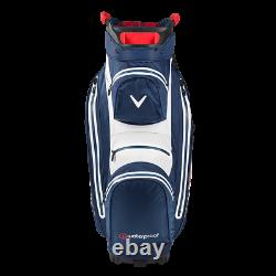 Callaway Hyper Dry 15 Waterproof Golf Trolley/Cart Bag Navy/White NEW! 2020
